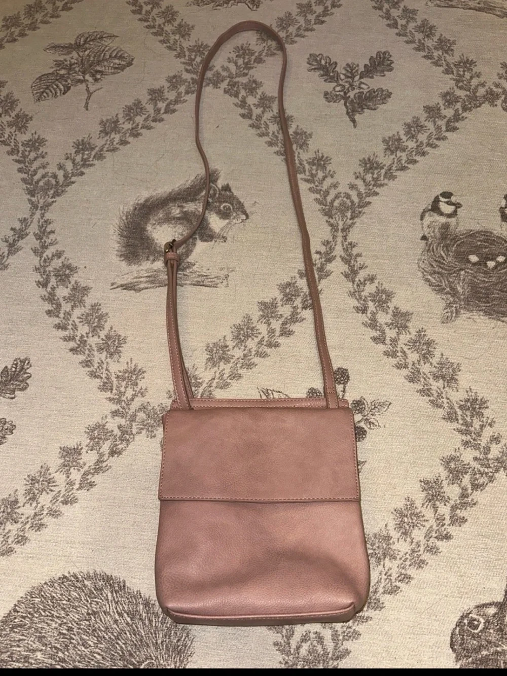Joy Susan Women's Dusty Rose Crossbody Bag - Minimal Faux Leather Shoulder Purse - Picture 2 of 5